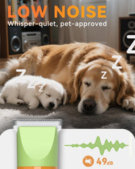 Unibono dog grooming kit attachment heads for versatile trimming.