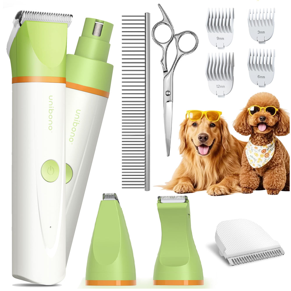 Unibono dog grooming kit paw trimmer enables precise paw trimming at home.