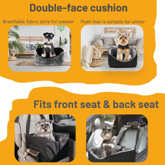UNICITII dog car seat dual-sided cushion highlights year-round comfort