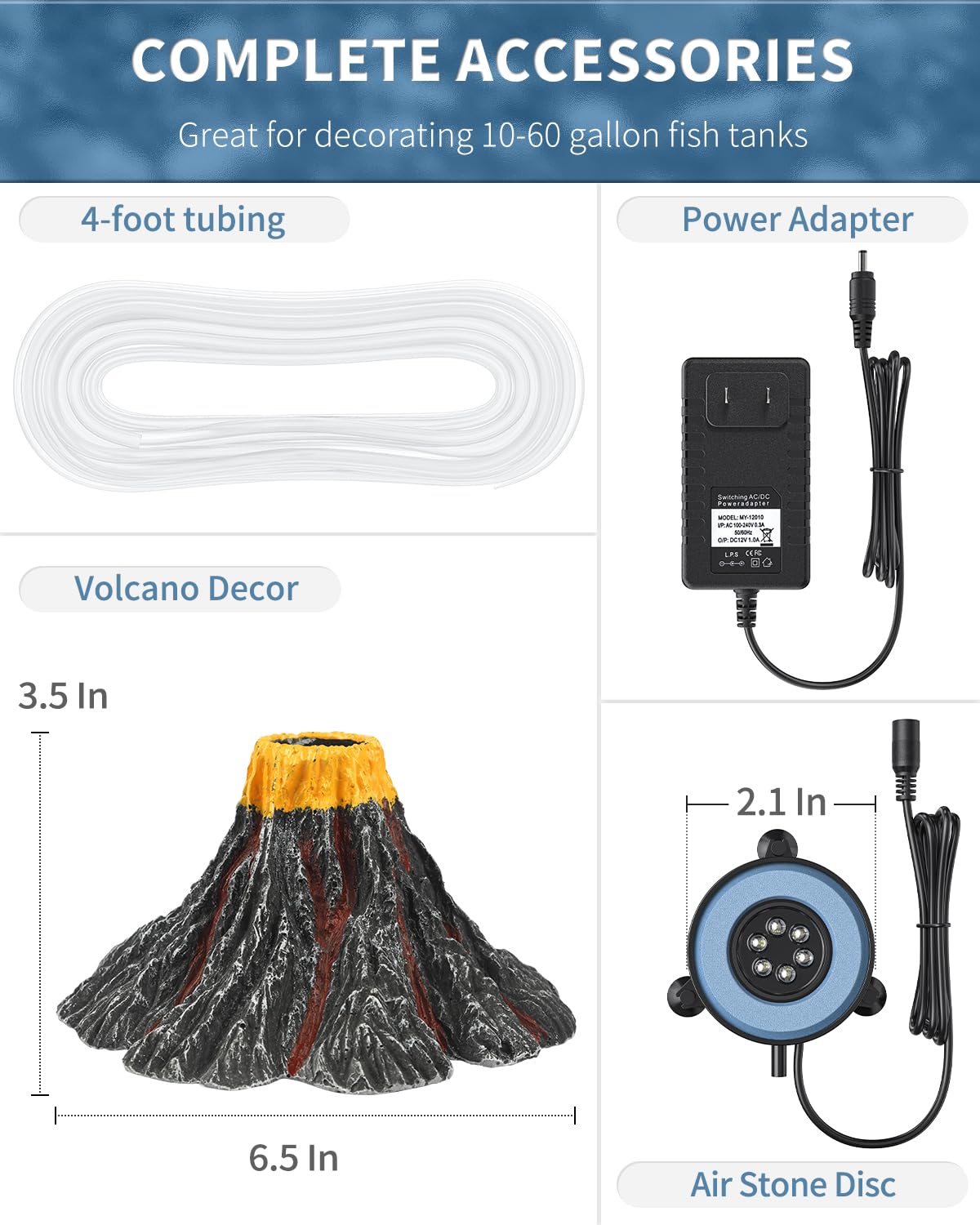 Uniclife in-tank view shows lava-like flow and bubbles