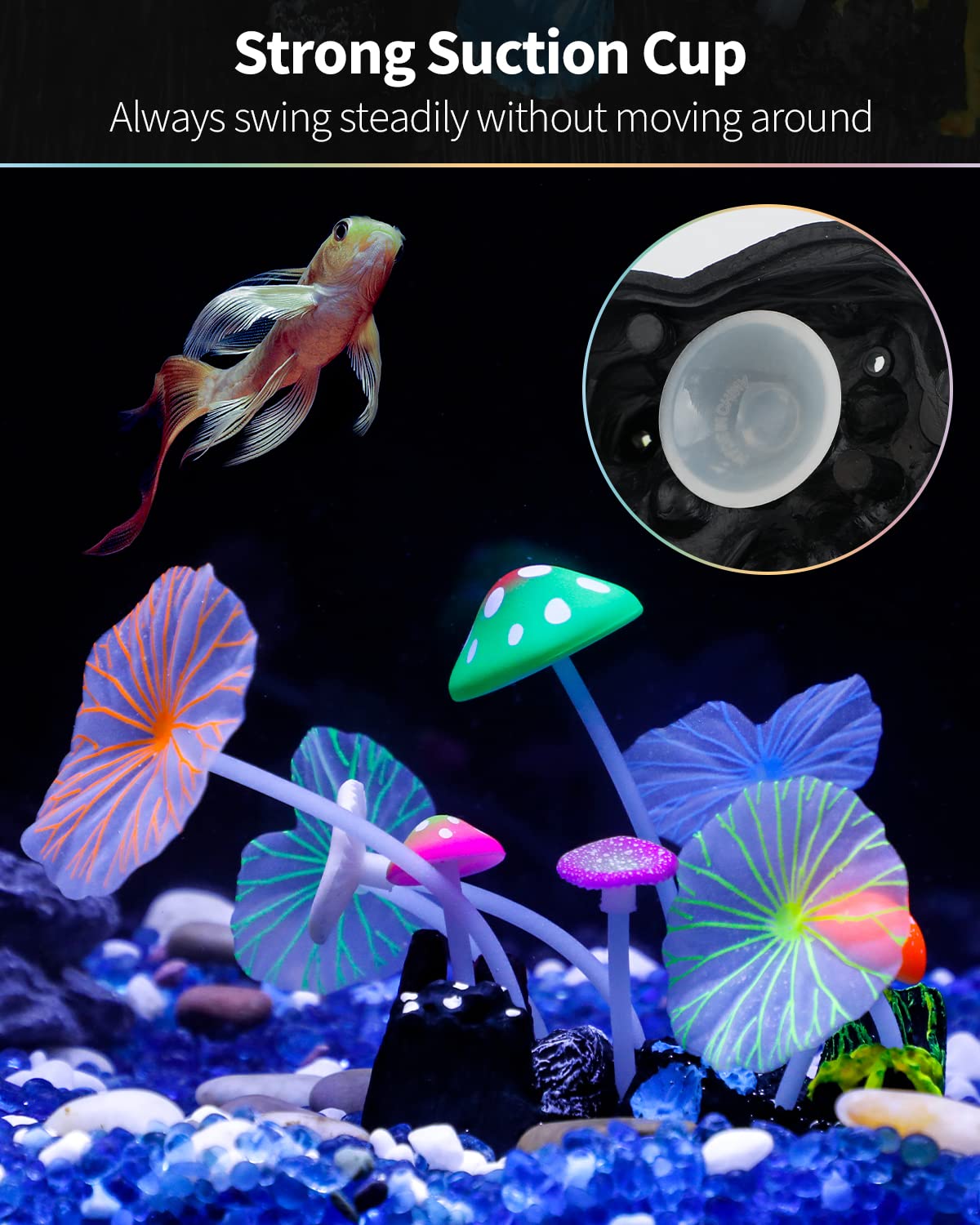 Uniclife aquarium landscape enhancement blends color and movement for natural tank vibes