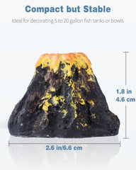 Uniclife aquarium landscape volcano elevates tank decor with dramatic eruption-like scene.