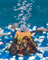Uniclife aquarium volcano ornament adds a natural volcano look to enhance tank aesthetics.