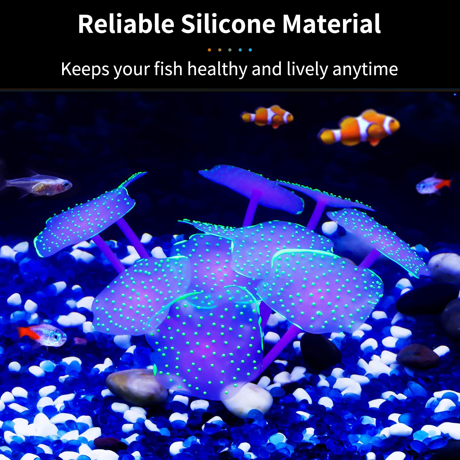 Uniclife ball-shaped coral aquarium decor adds realistic texture and color to underwater scenes.