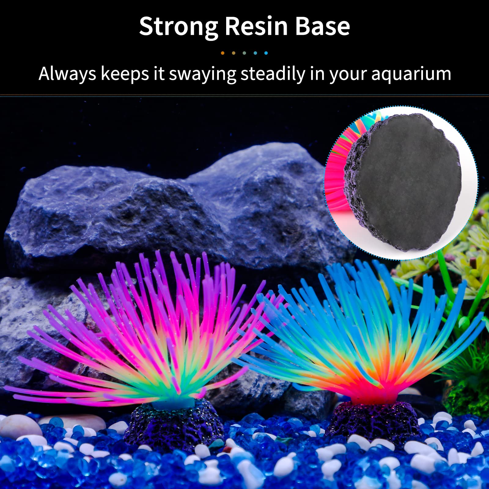 Uniclife compact urchin ornaments for tank decor