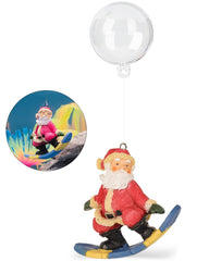 Uniclife floating Santa ball aquarium ornament enhances festive charm