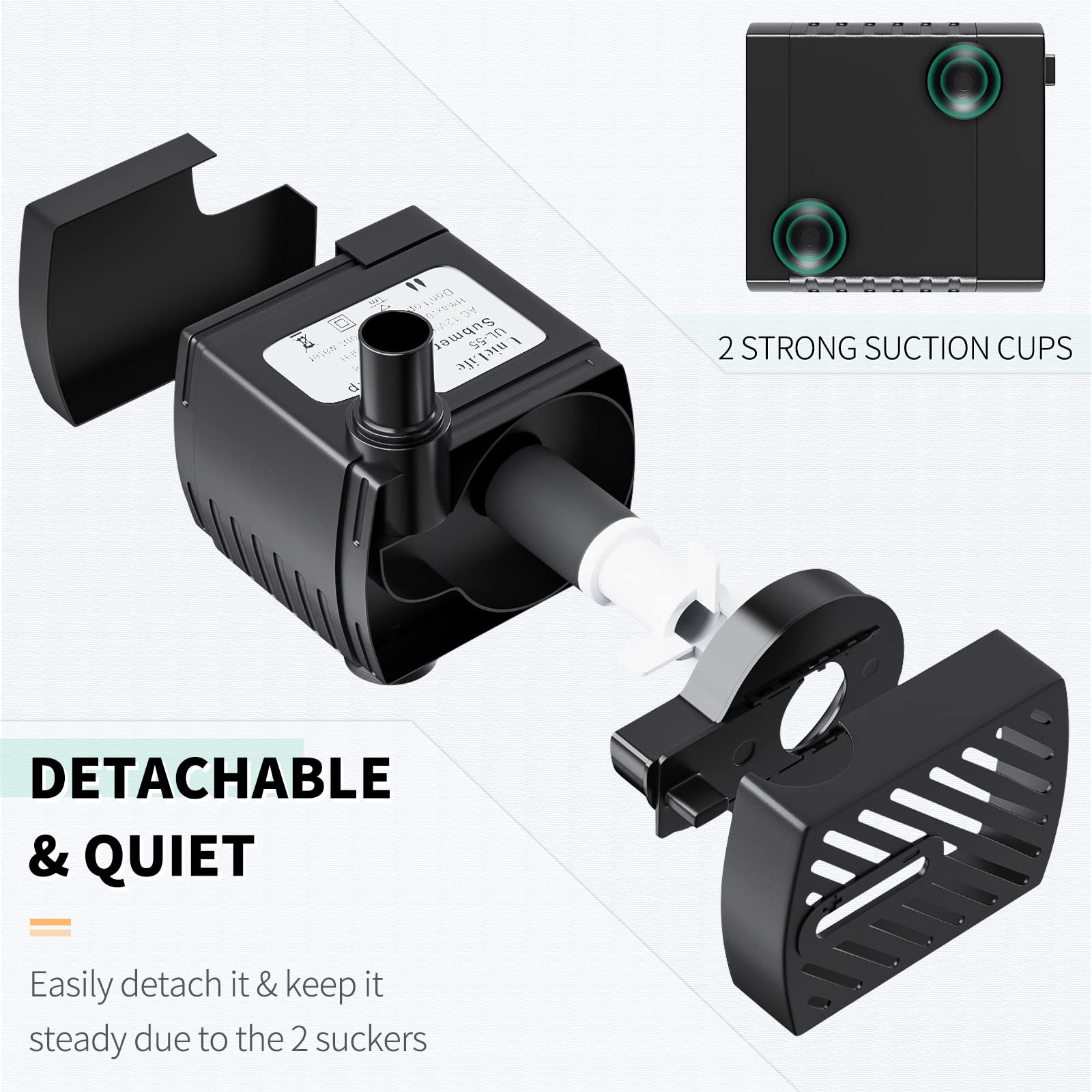Uniclife pet pump with adaptor simplifies setup.