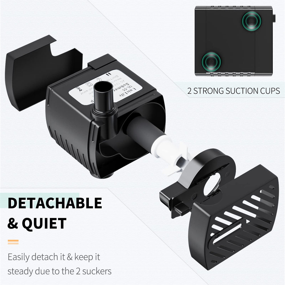 Uniclife pet pump with adaptor simplifies setup.