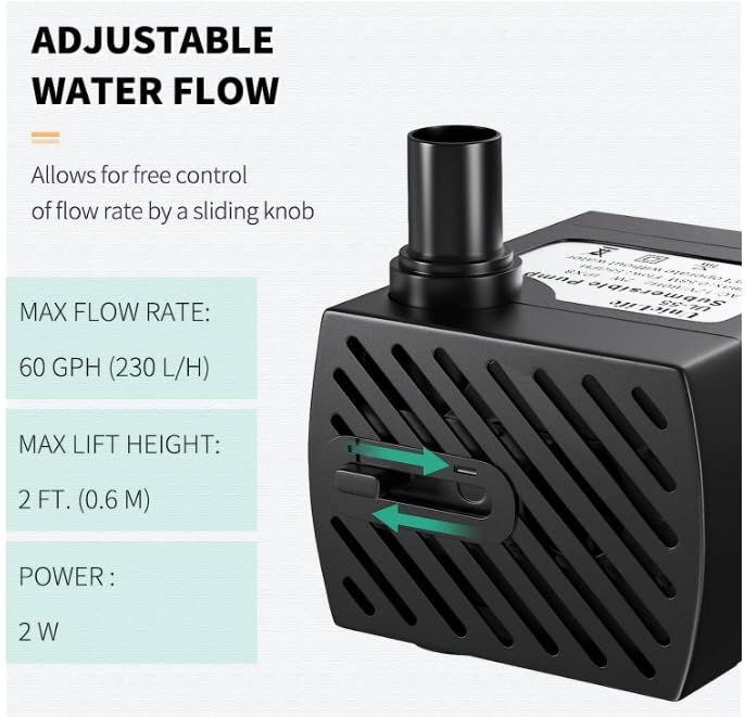 Uniclife pet pump detachable for easy cleaning and maintenance.
