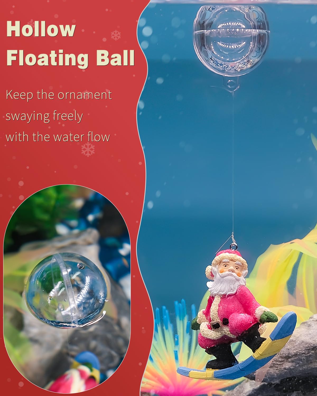Uniclife resin Santa Claus ornament with durable finish