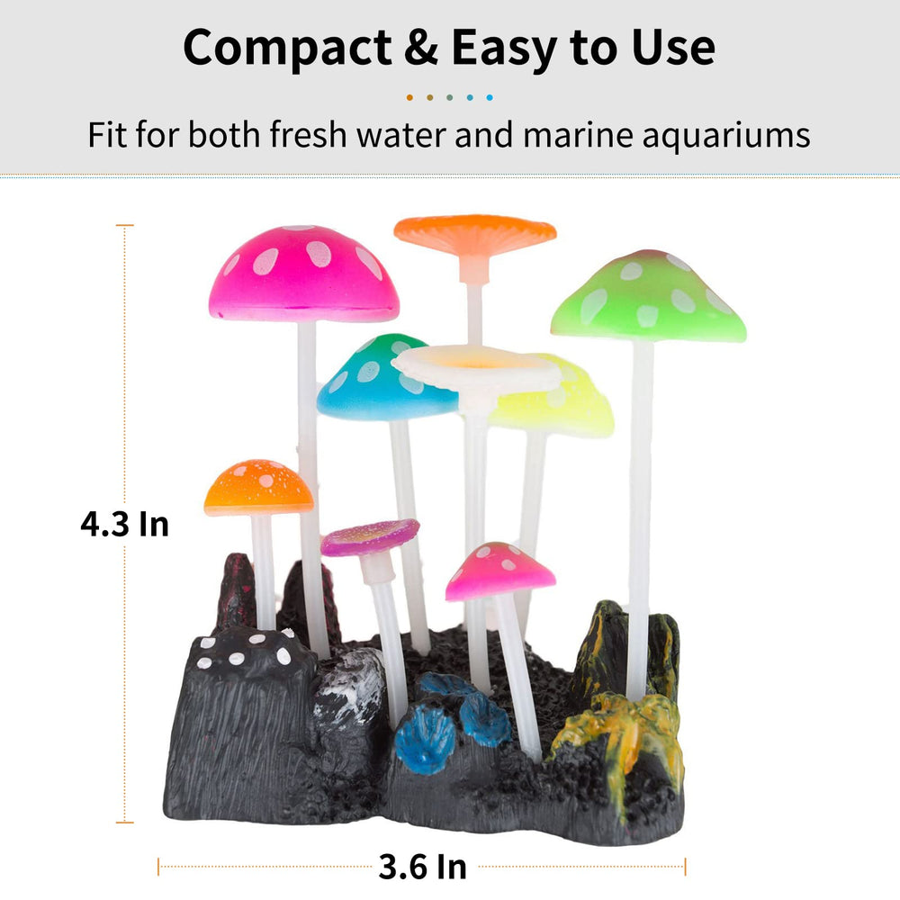Uniclife sea-world-landscape-mushroom creates an immersive focal point in your aquarium scene.