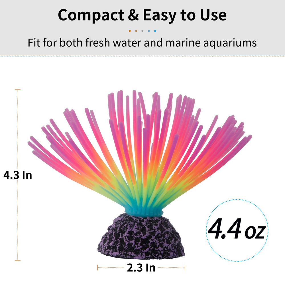 Uniclife silicone sea urchin with stable base stays put in water currents.