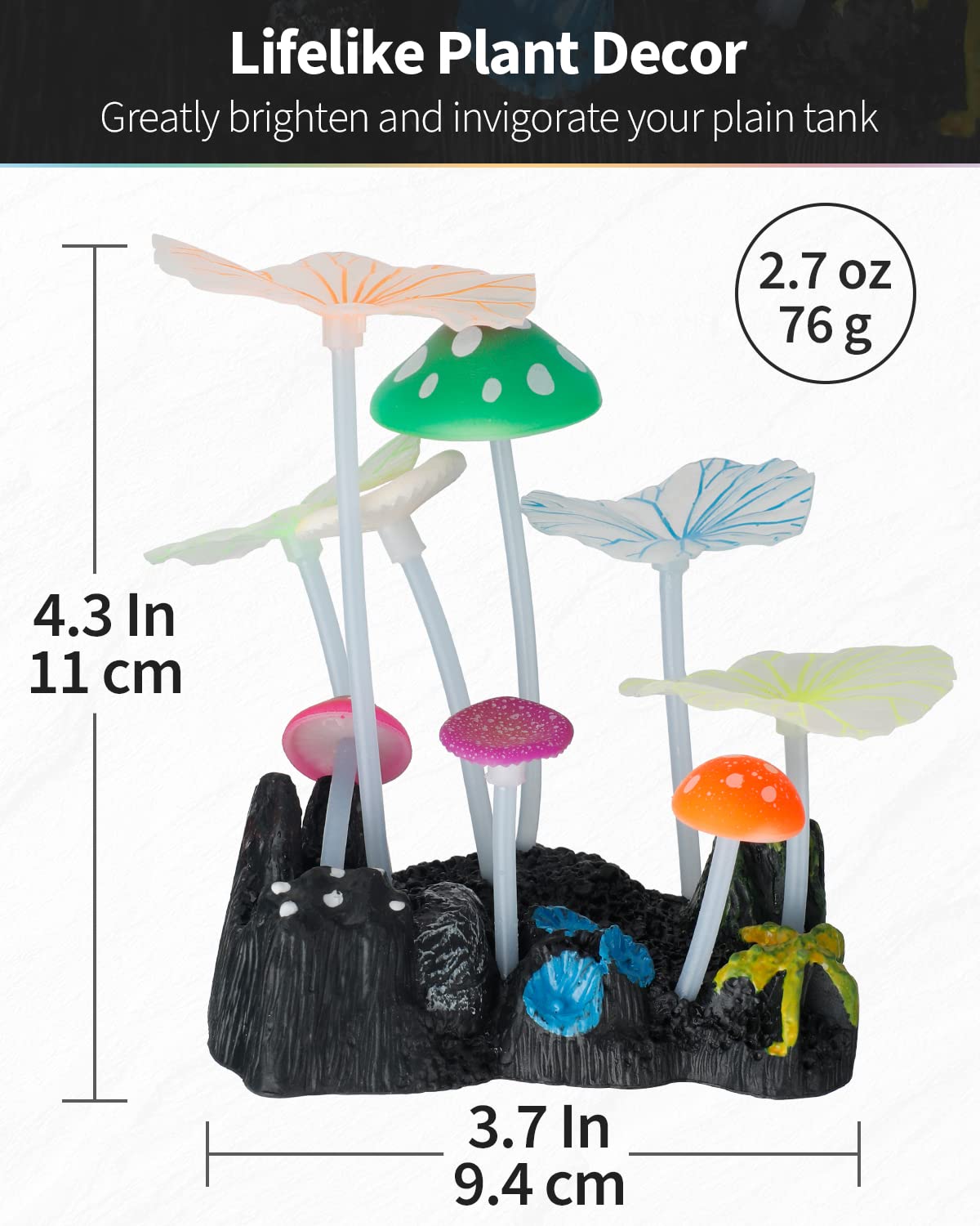Uniclife soft silicone plants provide safe, realistic decor for fish