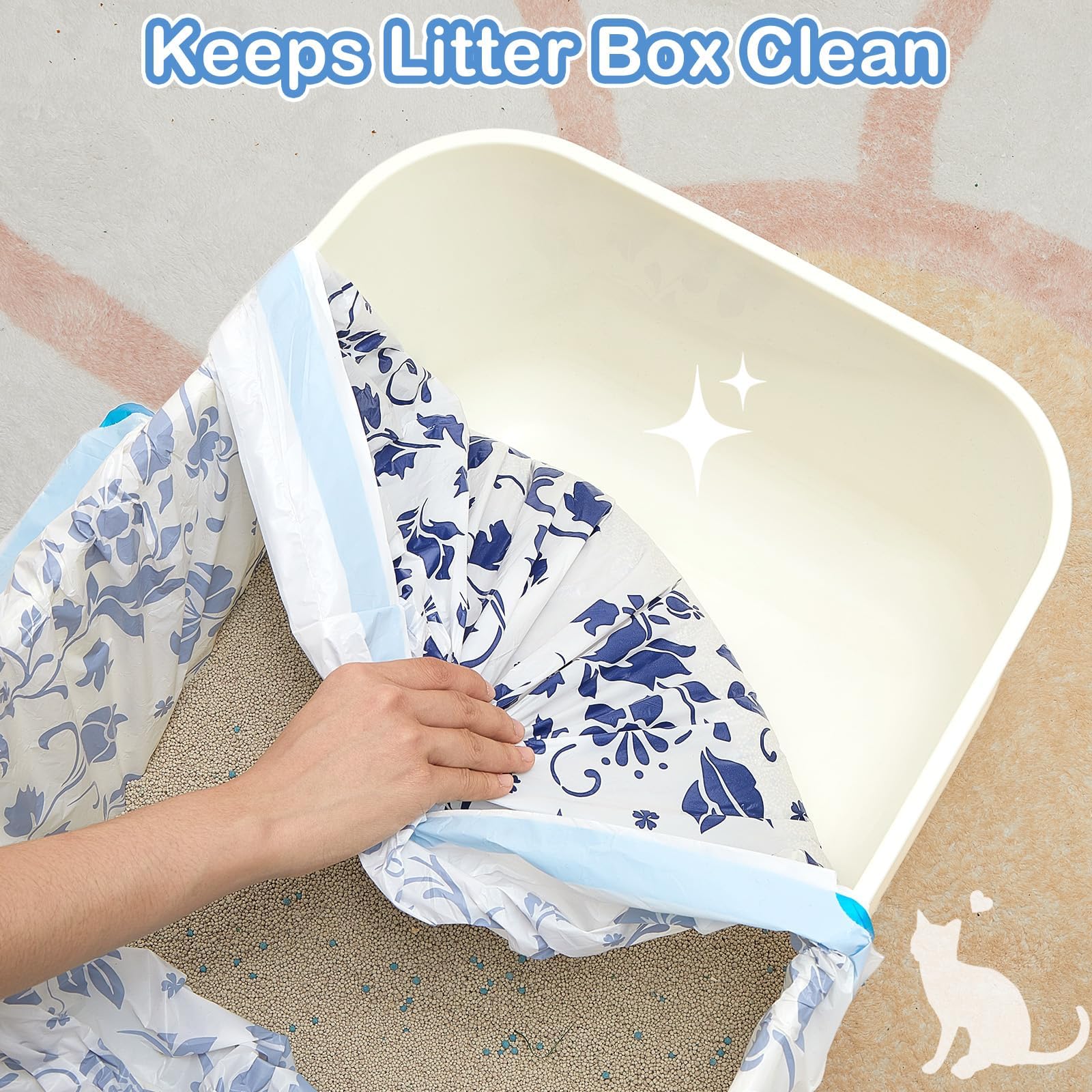 Unicorn Catcher liner demonstrating odor control in a tidy space