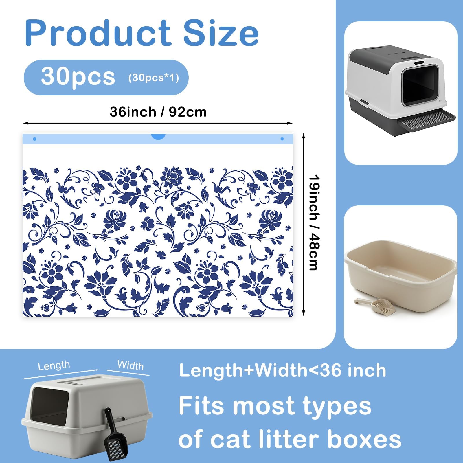 Unicorn Catcher liner with serrated edges for tear-free separation