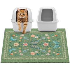 Unicorn Catcher cat litter mat with thick mesh design traps litter effectively.