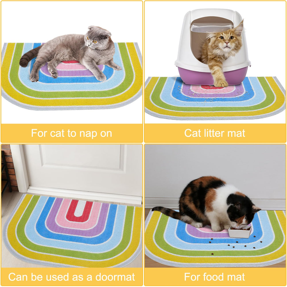 Unicorn Catcher versatile mat rainbow doubles as food or sleeping surface.