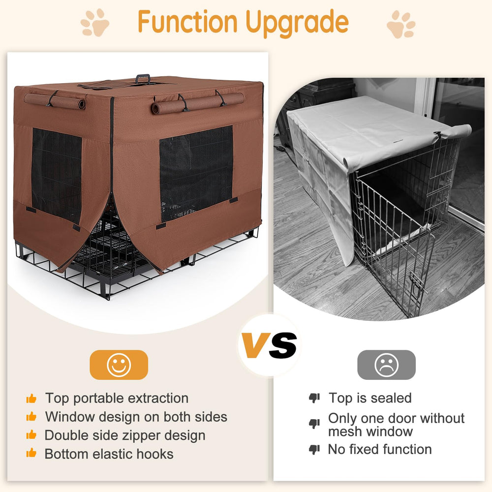 Unicorn Catcher dog crate cover 36inch side zipper for versatile setup