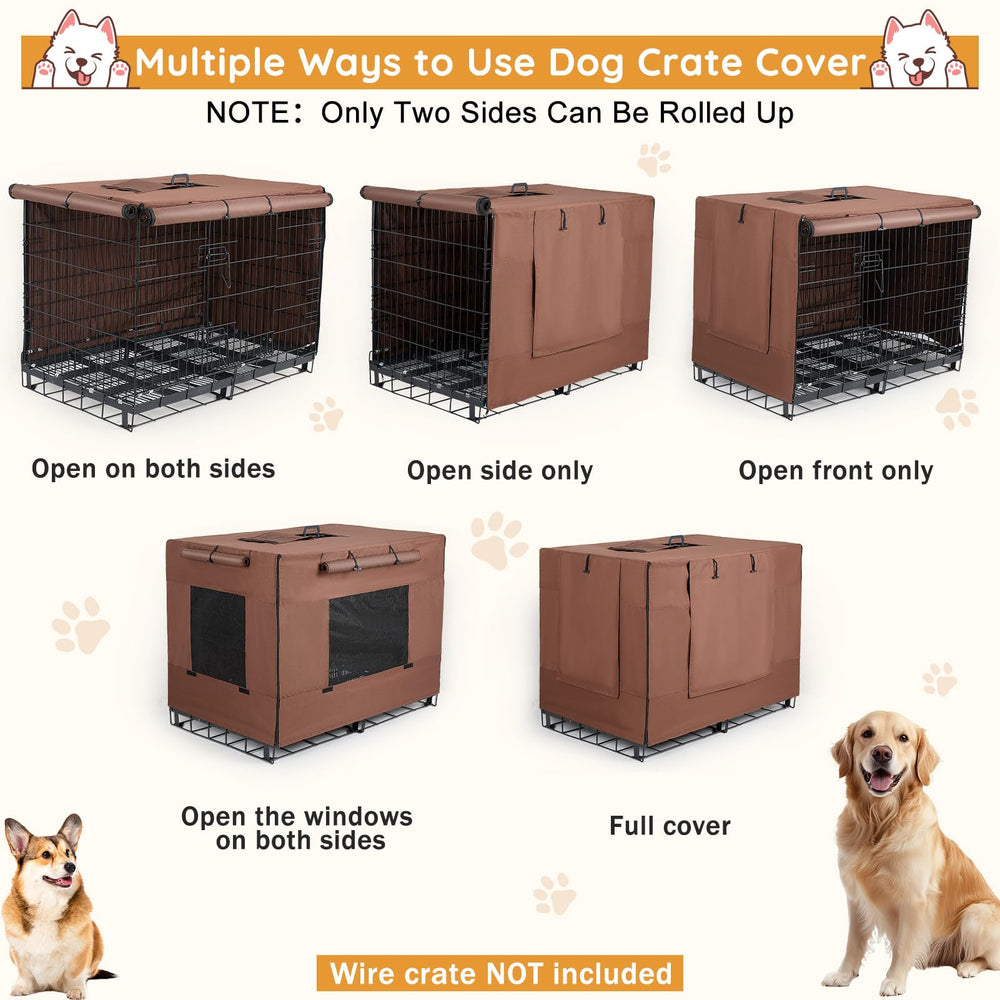 Unicorn Catcher dog crate cover 36inch elastic corner hooks prevent shifting