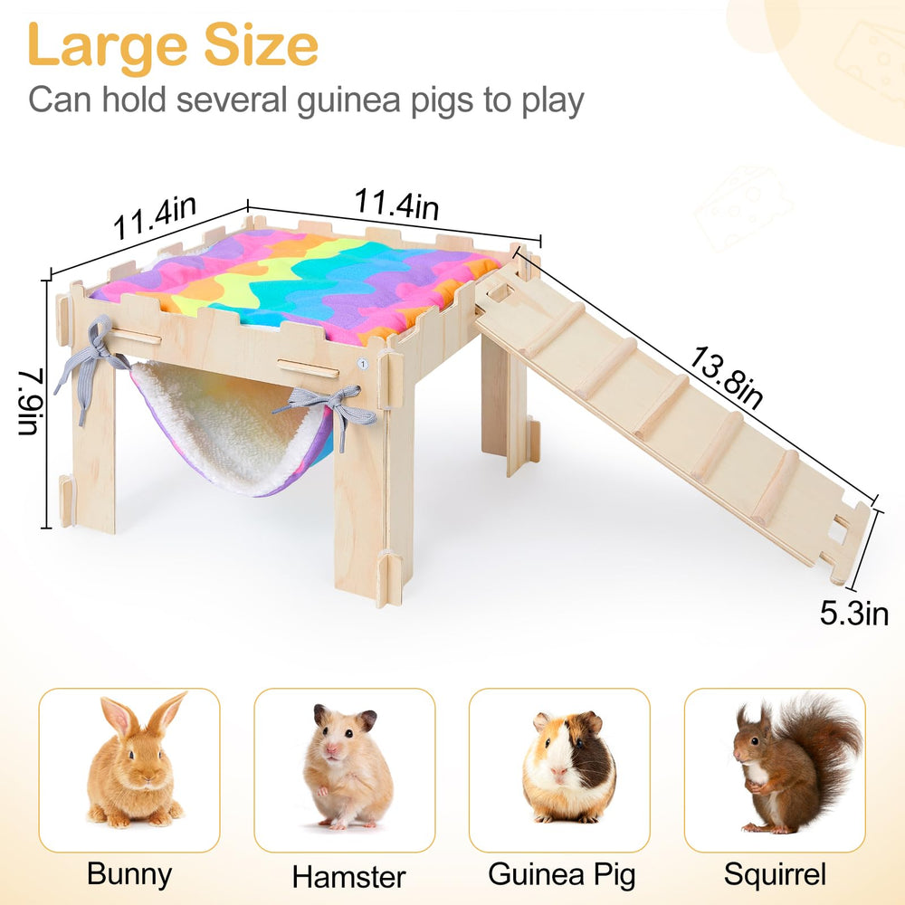 Unicorn Catcher adjustable hammock height fits growing pets and varying habitats.
