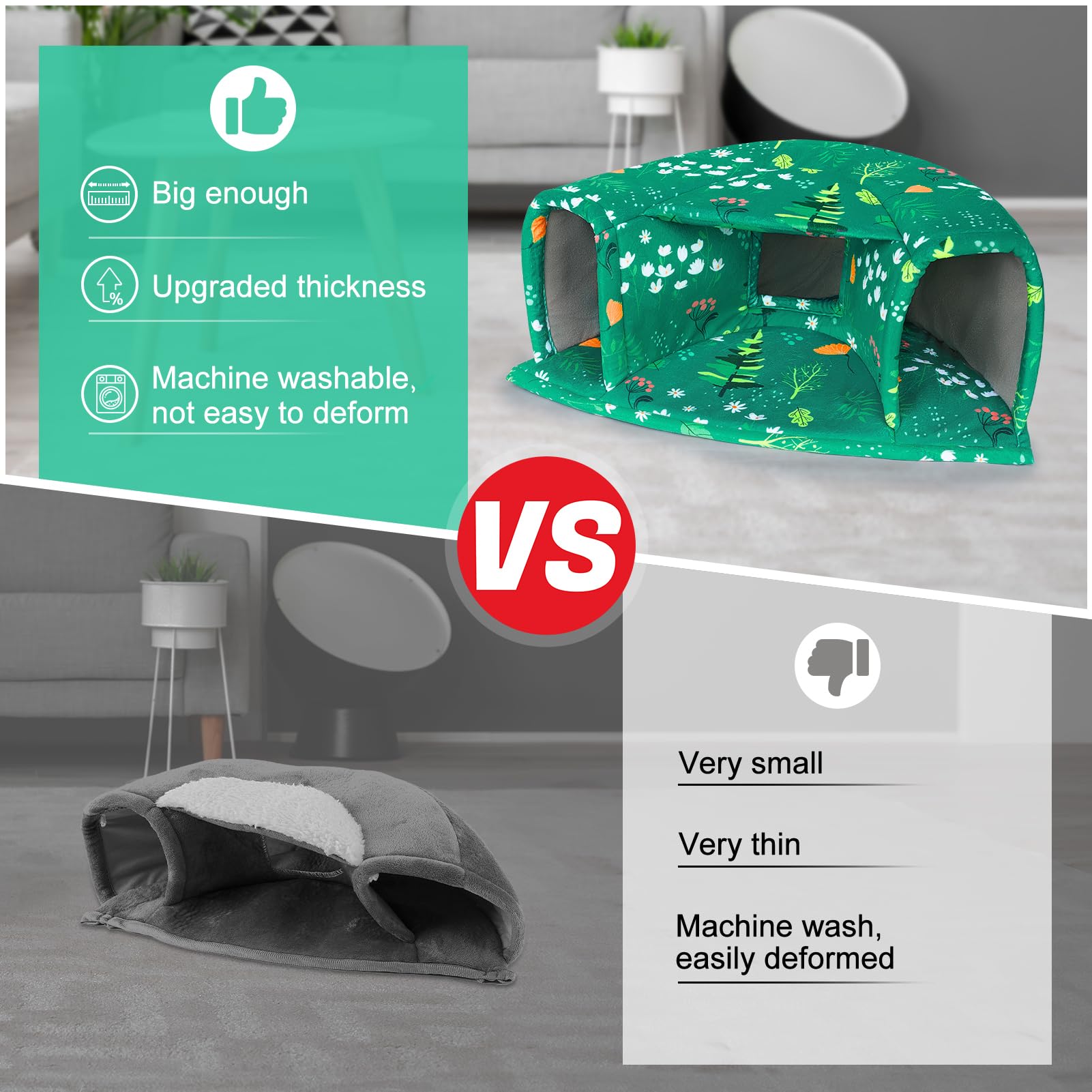 Unicorn Catcher Guinea Pig Hideout closeup plush demonstrates soft, warm fabric.