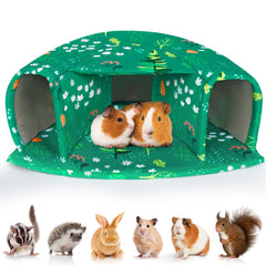 Unicorn Catcher Guinea Pig Hideout front view highlights a sturdy, cozy retreat.