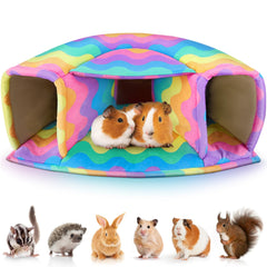 Unicorn Catcher guinea pig hideout large bed side view for restful sleep