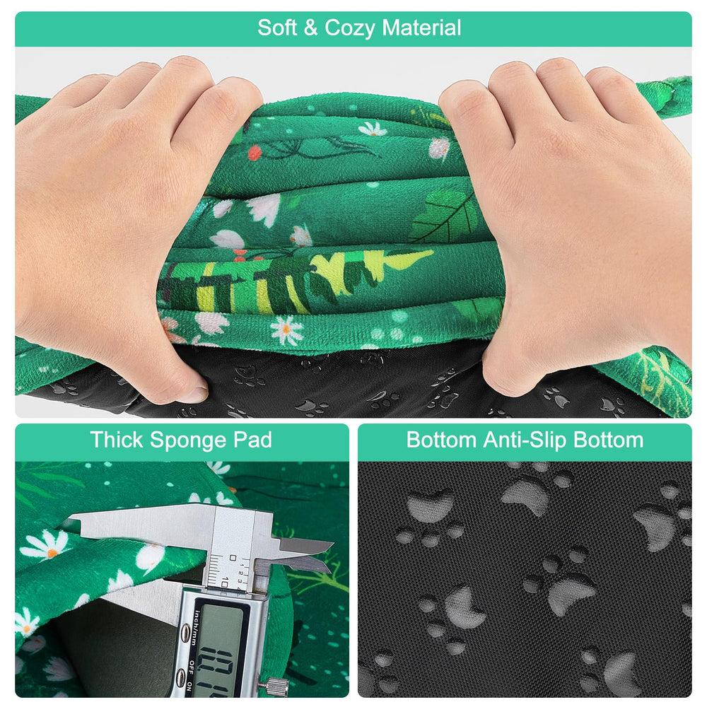 Unicorn Catcher Guinea Pig Hideout side profile reveals stable, non-slip bottom.