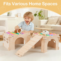 Unicorn Catcher Guinea Pig Hideout with stairs inviting exploration and climbing.