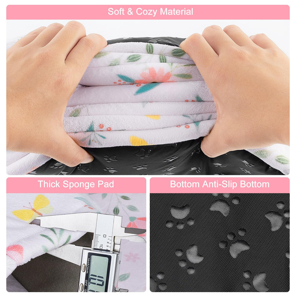 Unicorn Catcher large cozy pet bed and tunnel in-use guinea-pig shows roomy hideaway