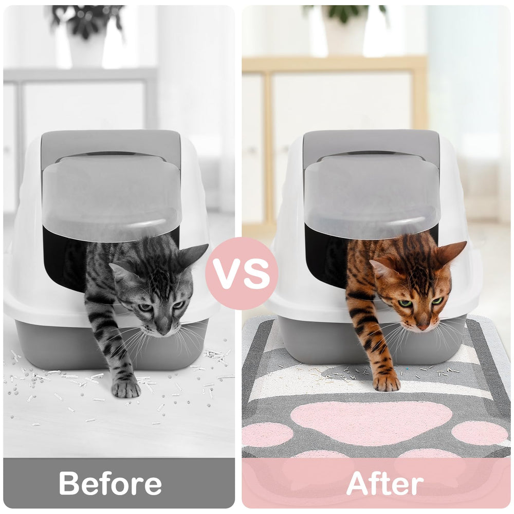 Unicorn Catcher litter-trapping mat with dense mesh efficiently gathers fallen litter