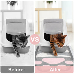 Unicorn Catcher litter-trapping mat with dense mesh efficiently gathers fallen litter