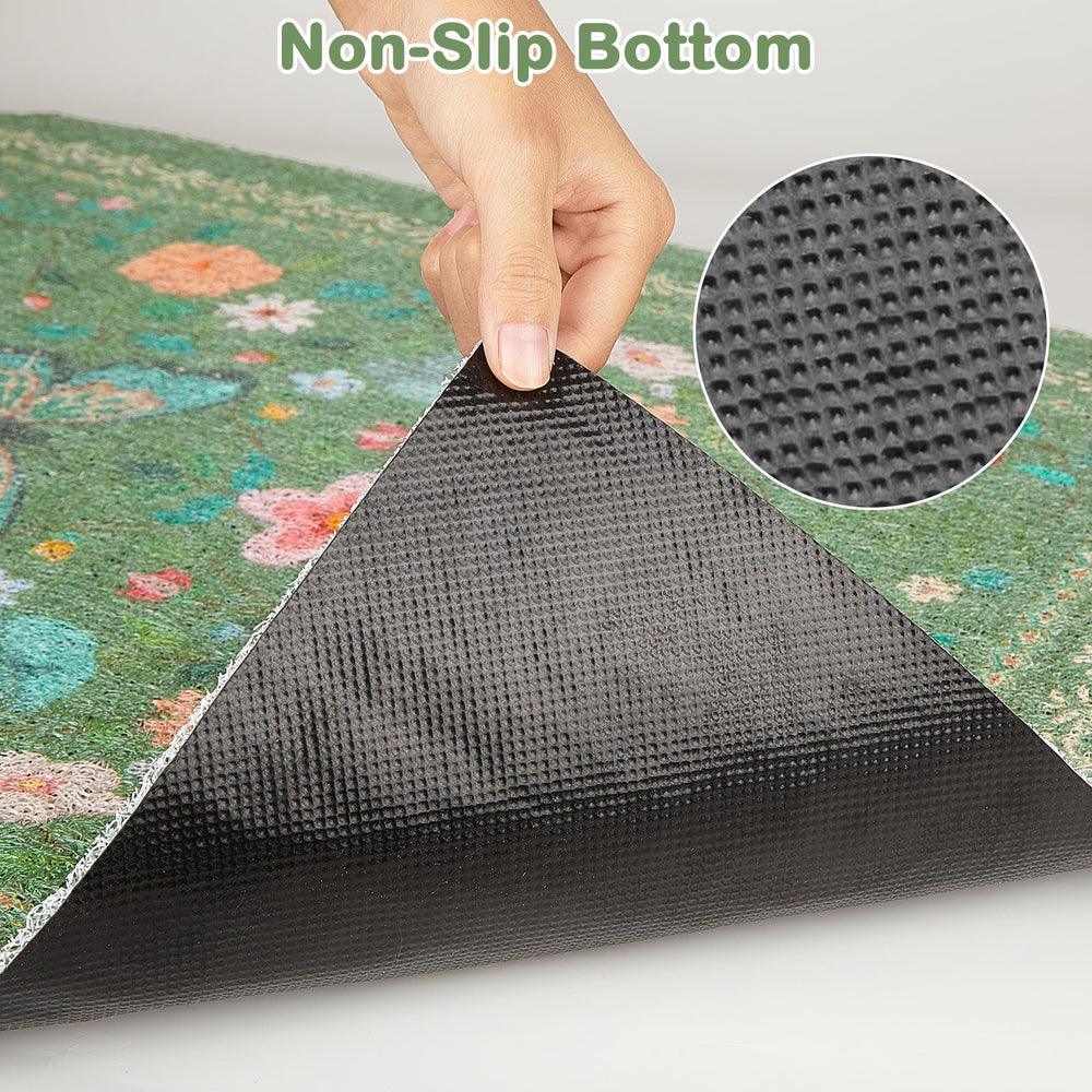 Unicorn Catcher mat has a waterproof back to protect floors from moisture.