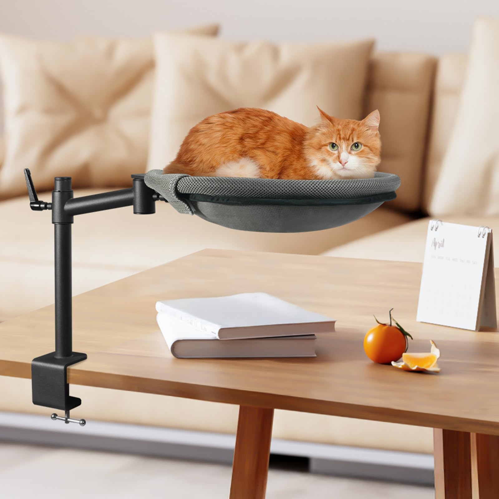 Unidevice Cat Desk Bed cleaning-ready design demonstrates wipe-clean durability.
