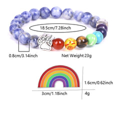 Unijew rainbow brooch in package offers a symbolic keepsake