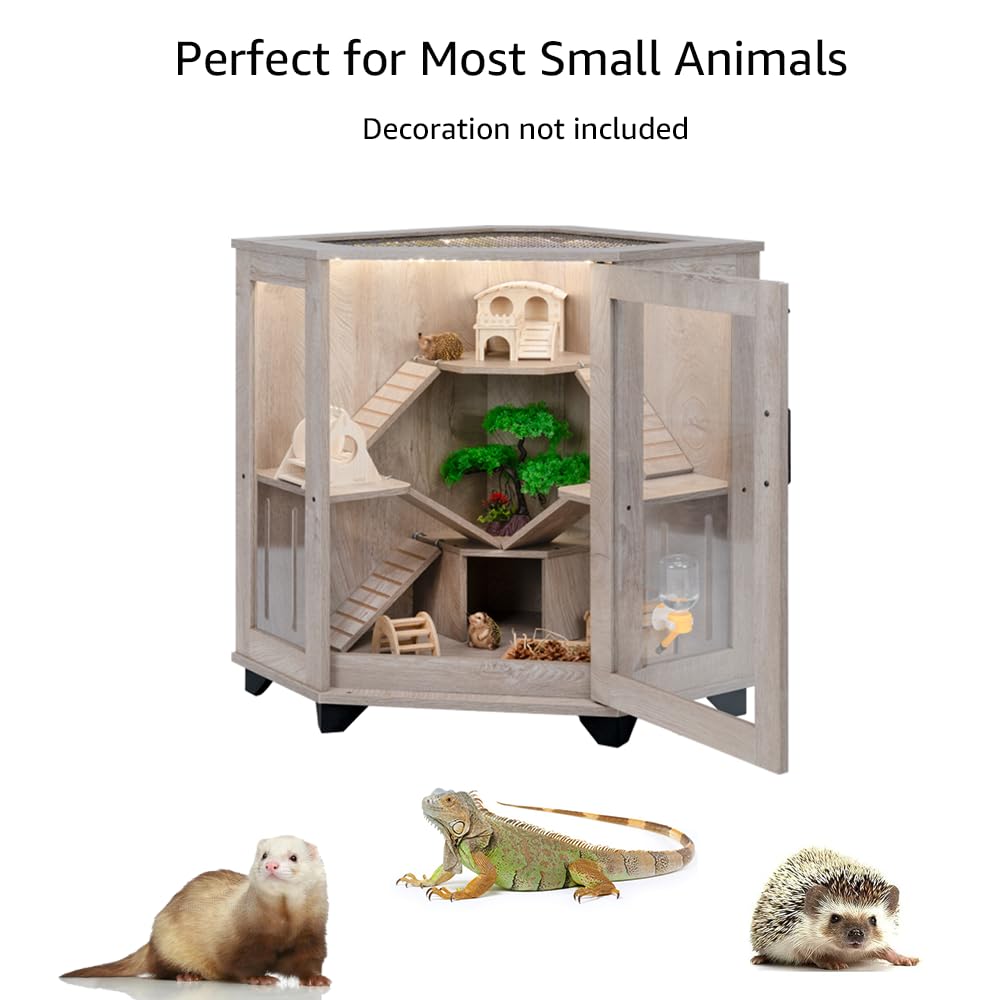 Unipaws critter-nation multipet cage supports multiple species with versatile layout