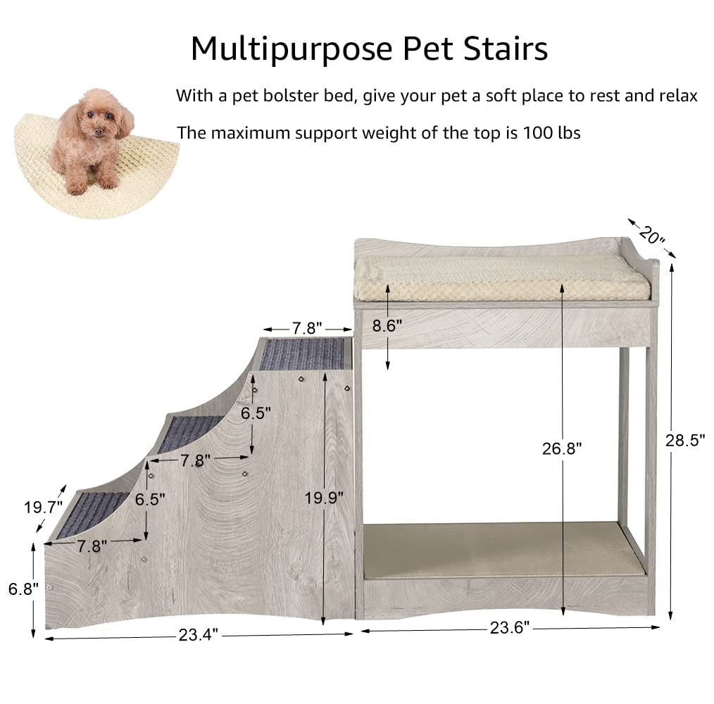Unipaws bunk bed cushion detail highlights plush comfort and support