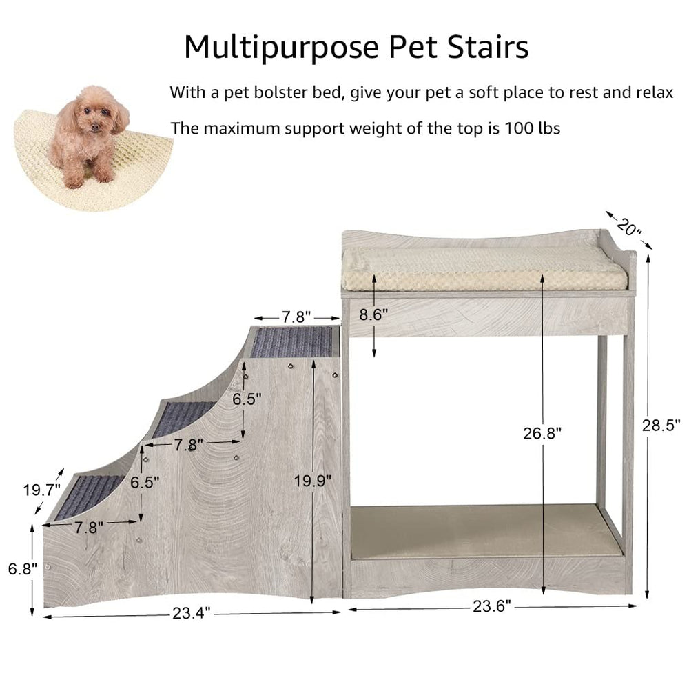 Unipaws bunk bed cushion detail highlights plush comfort and support