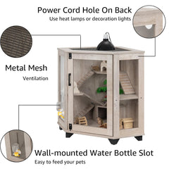 Unipaws small animal cage top vents promote airflow and odor control