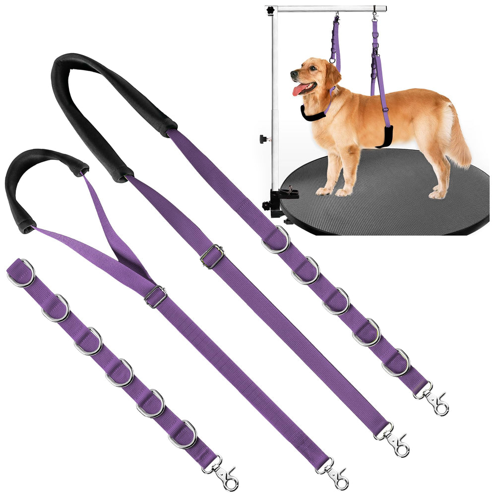 Uni PNR dog grooming belly strap package for secure hands-free grooming setup.