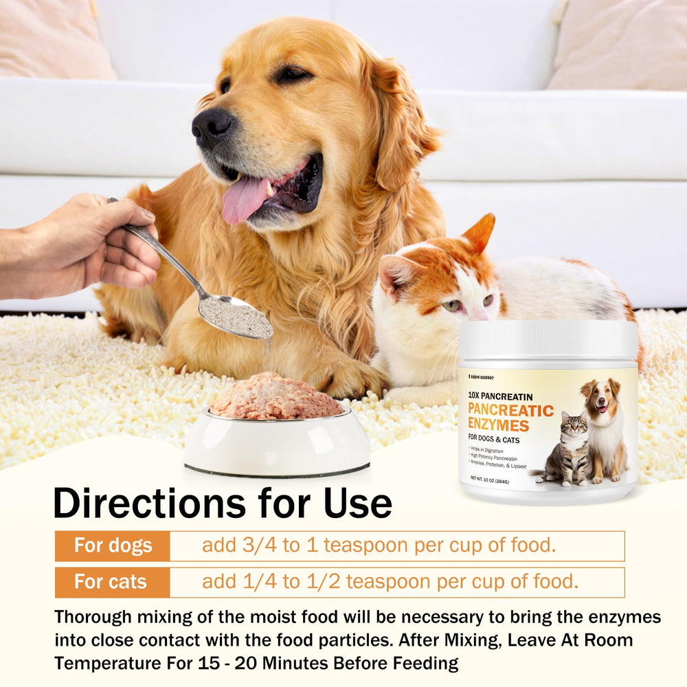 Unipomme Pancreatic Enzymes for Dogs included scoop enables accurate dosing for pets
