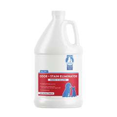 Unique Pet Odor and Stain Eliminator bottle front shows the probiotic cleaner for odor removal.