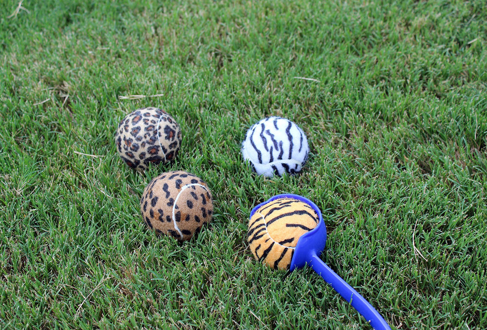 Unique Sports Launch-It cradle makes ball pickup clean and effortless