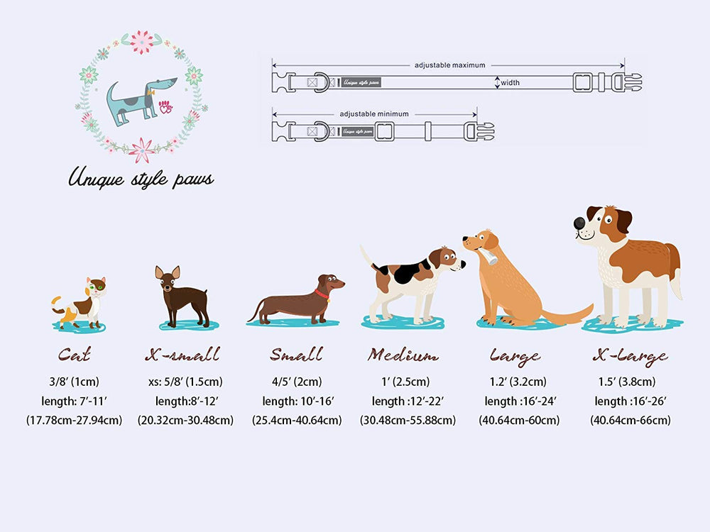 Unique Style Paws Christmas collar worn by pets communicates festive look and confidence.
