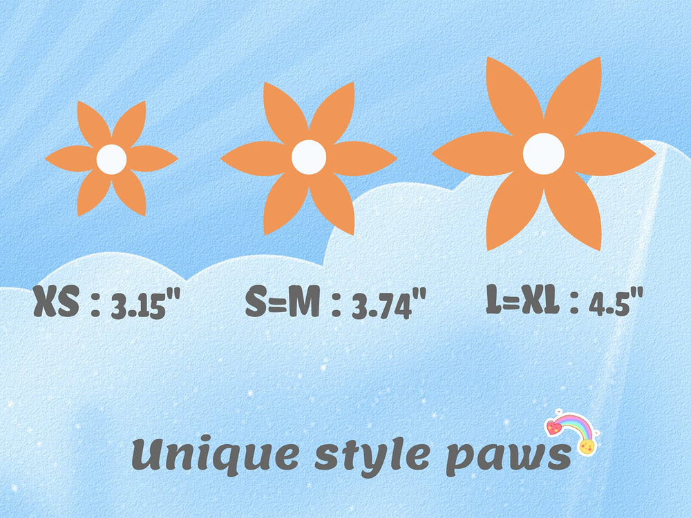 Unique Style Paws cotton two-layer collar provides soft comfort.