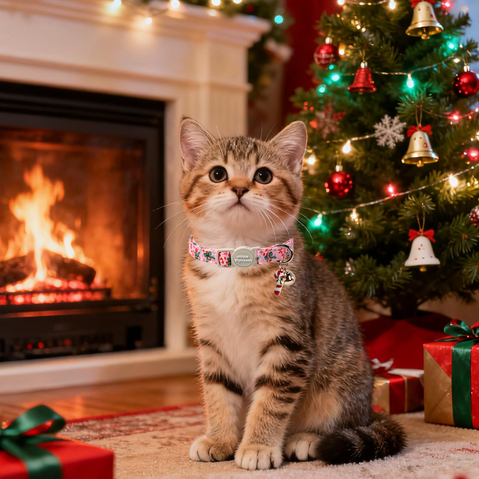 Unique Style Paws cute Bell Paw design enhances festive charm and sound.