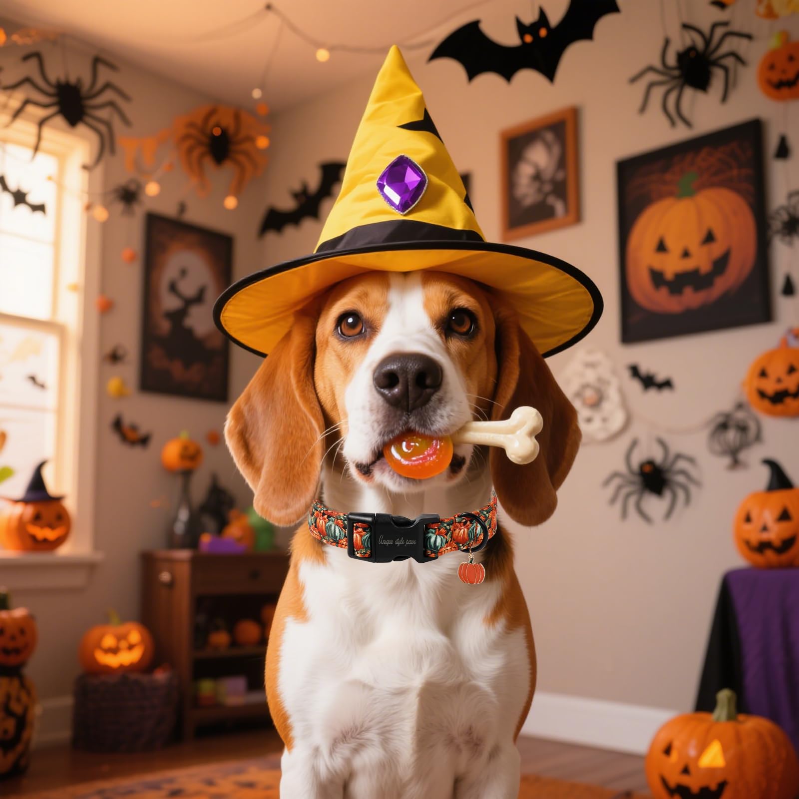 Unique Style Paws dog collar suitable for indoor and outdoor activities