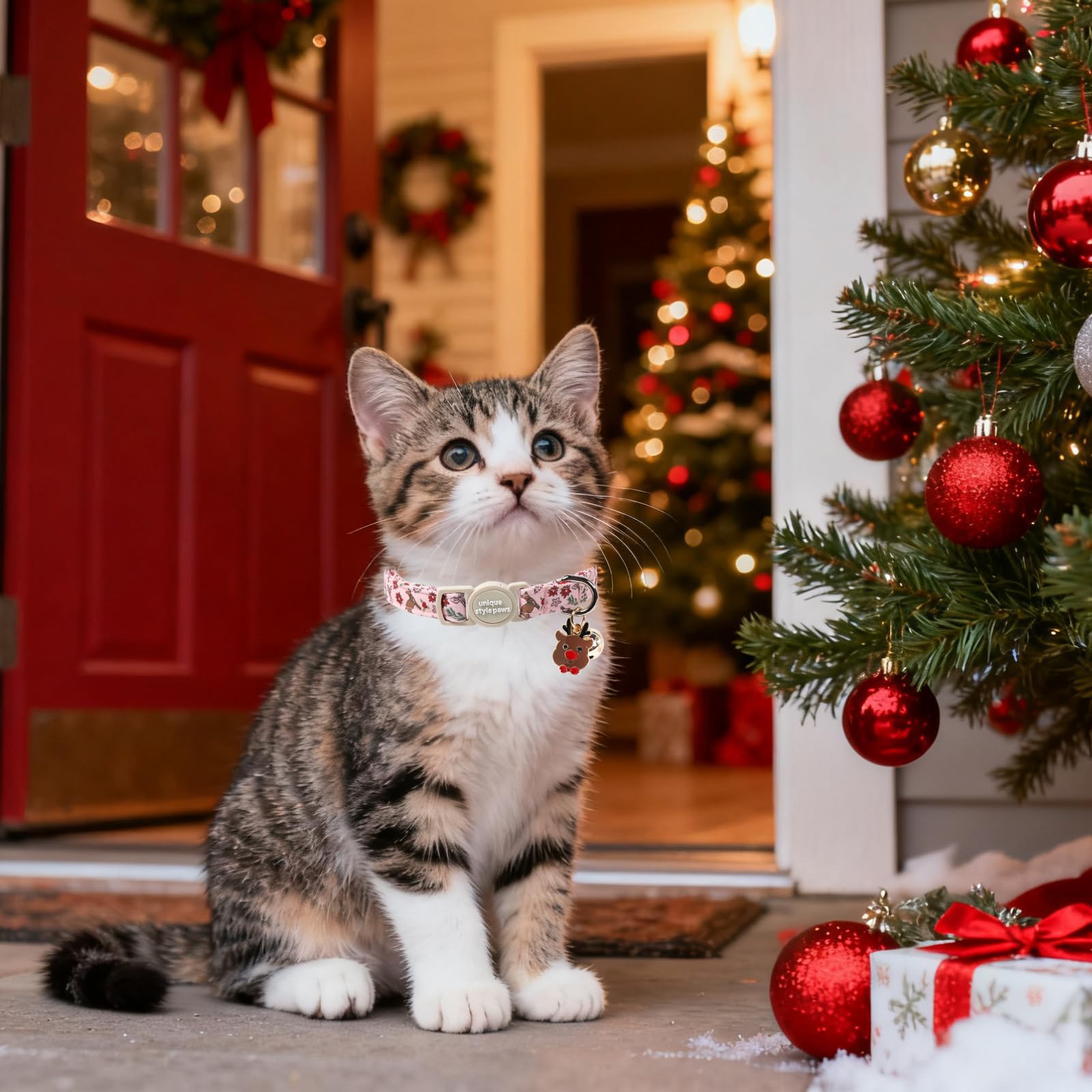 Unique Style Paws handmade stitching collar ensures durable craftsmanship for holidays.