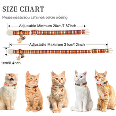 Unique style paws adjustable soft cotton collar for kitten comfort.