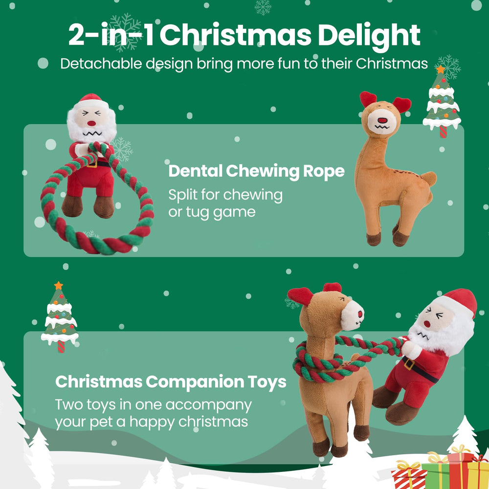 UNISE multi-dog play toy ready for shared Christmas entertainment.